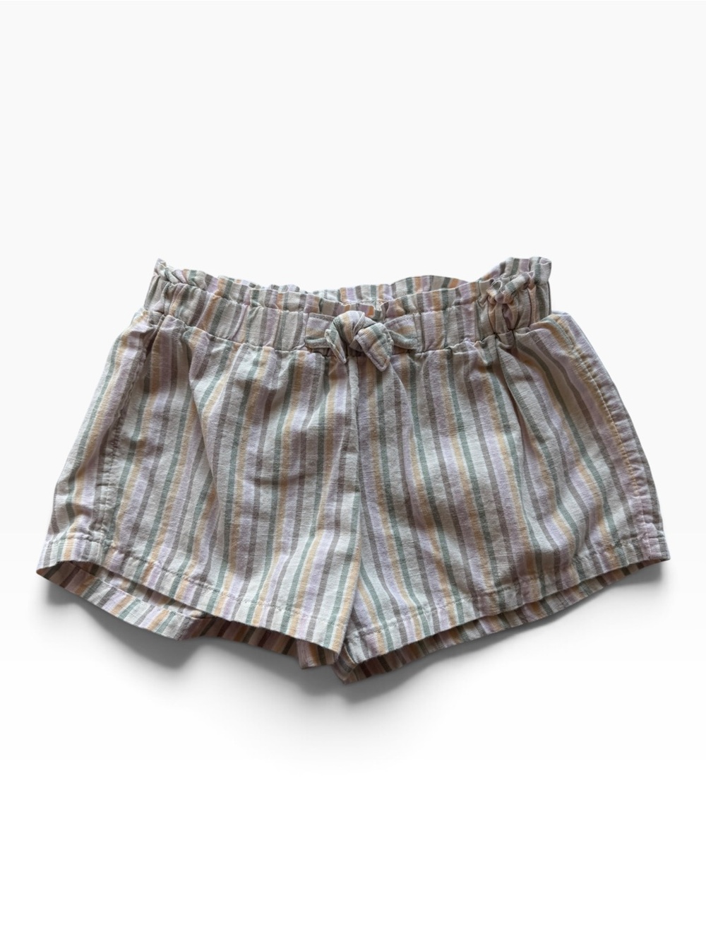 Carter's Pastel Striped Tie-Front Cotton Shorts